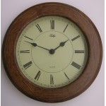 Jeka ronde eiken klok ZC